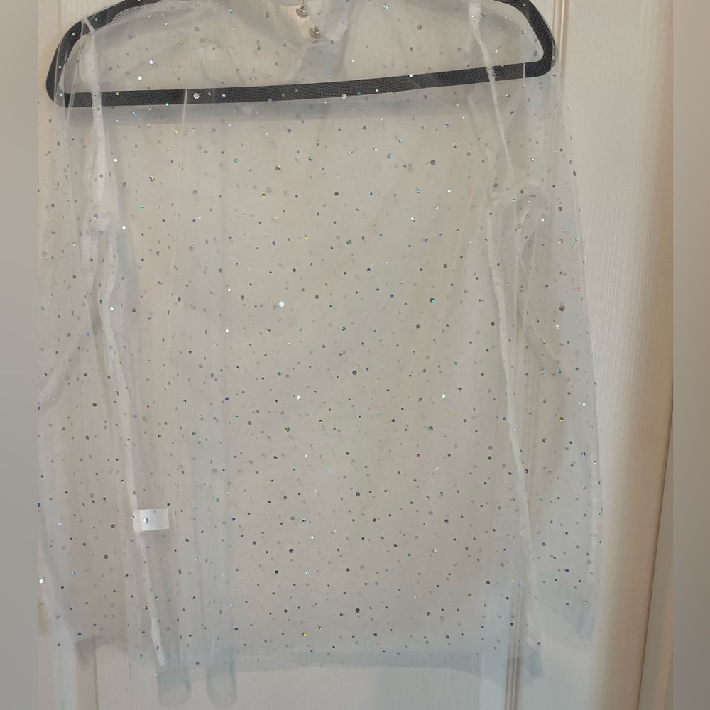 Sheer Rhinestone Top - Picture 2 of 3